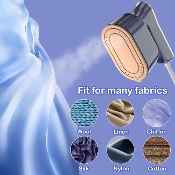 Travel Steamer Iron for Clothes Mini - Portable Ironing Machine Travel Small Size Portable Steam Travel College Dorm Home Essentials Steamer for Clothes (Blue) - Image 4